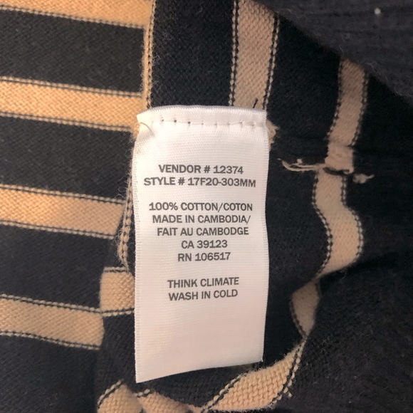 ☀️ Northern Reflections Mockneck Striped Knit Sweater Size XL - Picture 4 of 6